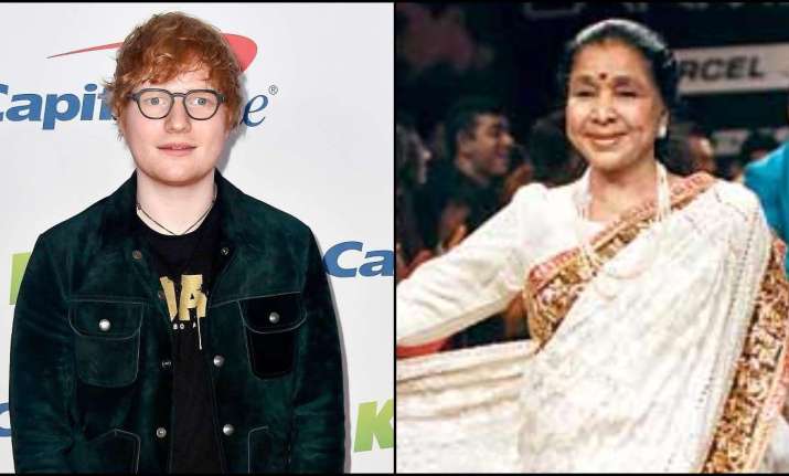 Singer Ed Sheeran visits Asha Bhosle's restaurant