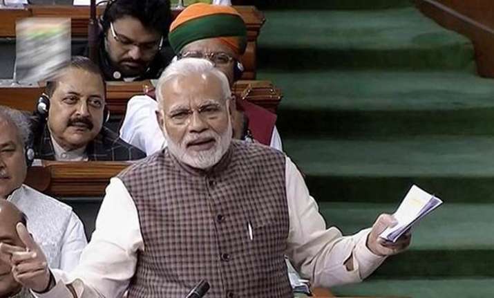 PM Modi in Lok Sabha