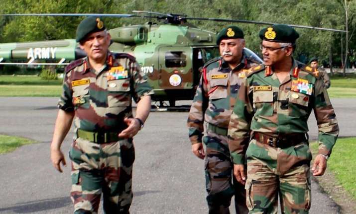 File photo of Army chief Bipin Rawat (elft)