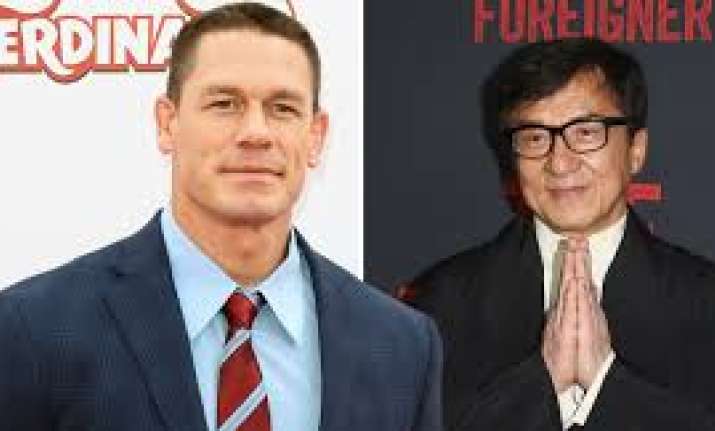 Wrestler John Cena teams up with Jackie Chan for