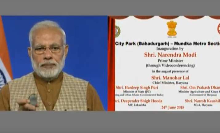 PM Modi inaugurates Mundka-Bahadurgarh Metro corridor: 'New