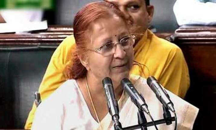 Lok Sabha Speaker Sumitra Mahajan