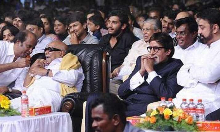 Amitabh Bachchan mourns Karunanidhi's death saying he