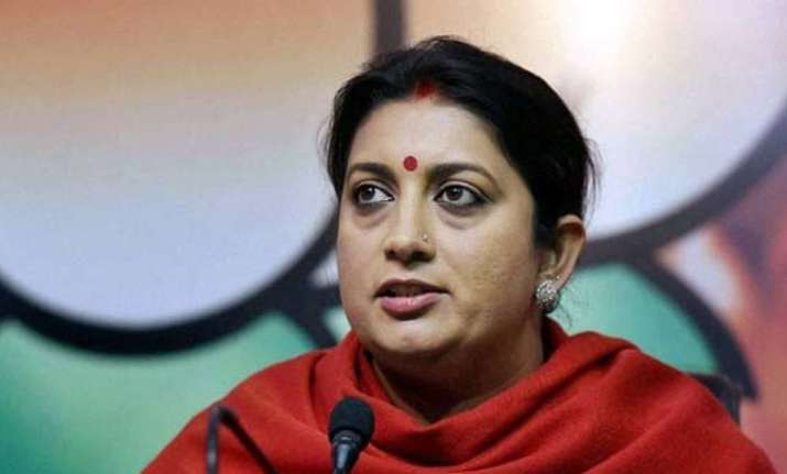 Union Minister of Textiles Smriti Irani