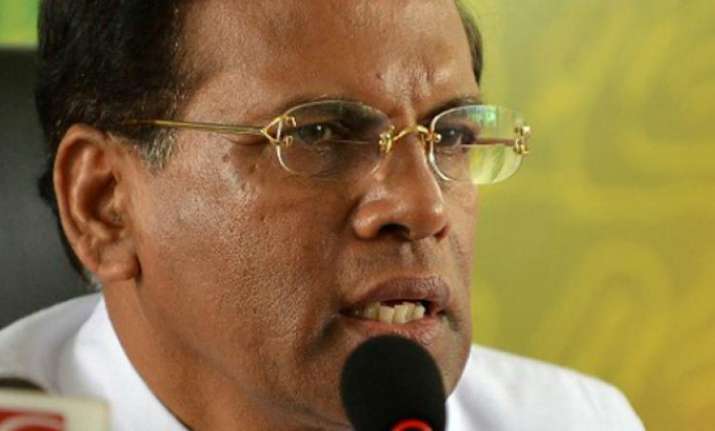 Sri Lankan President Maithripala Sirisena