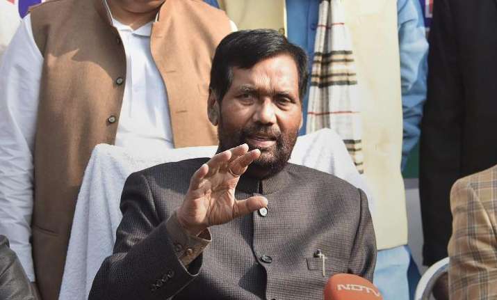 LJP chief and Union Minister Ram Vilas Paswan