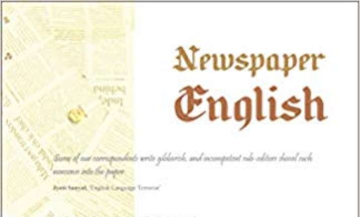 The cover of Newspaper English, written by veteran
