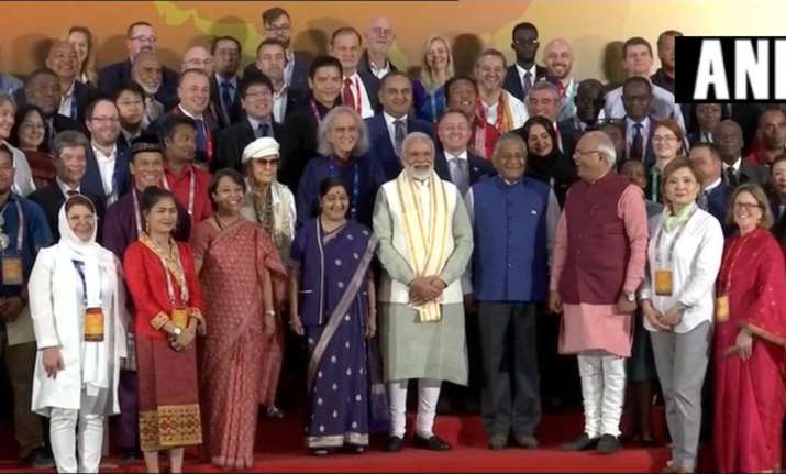 Prime Minister Narendra Modi interacted with foreign
