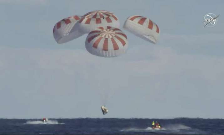 SpaceX Crew Dragon capsule completes historic unmanned