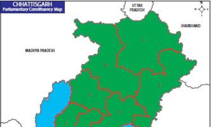 Map of Chhattisgarh