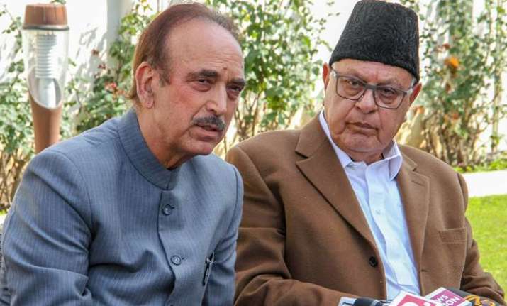 Ghulam Nabi Azad and Farooq Abdullah