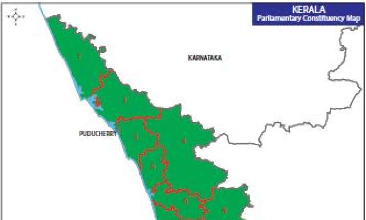 Map of Kerala