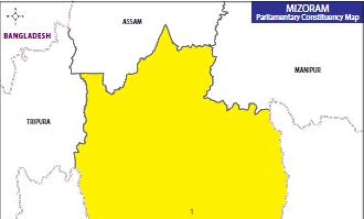 Map of Mizoram