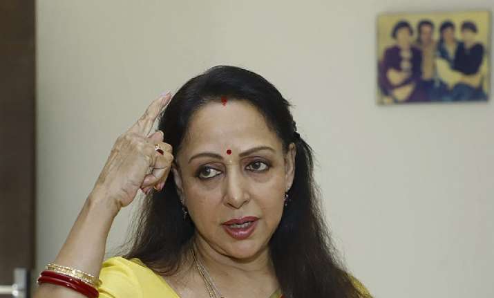 Bharatiya Janata Party candidate and sitting MP Hema Malini