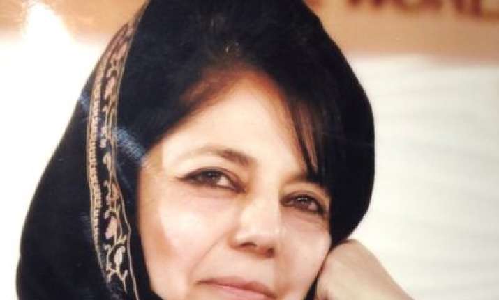 PDP president Mehbooba Mufti