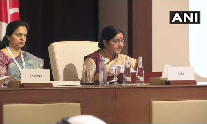 Sushma Swaraj at OIC meeting