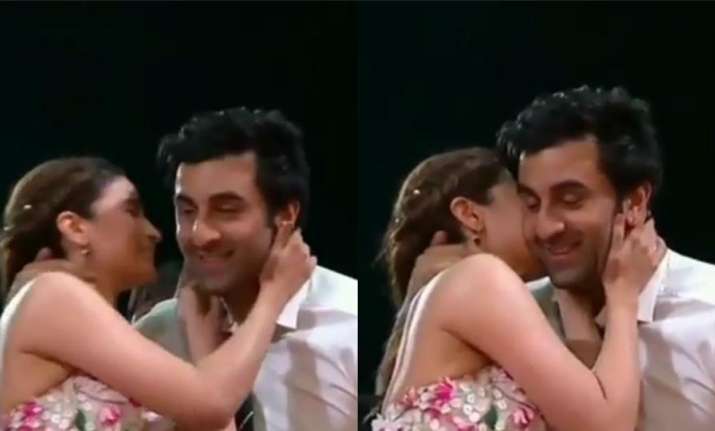 This video of Ranbir Kapoor sharing awkward kiss with