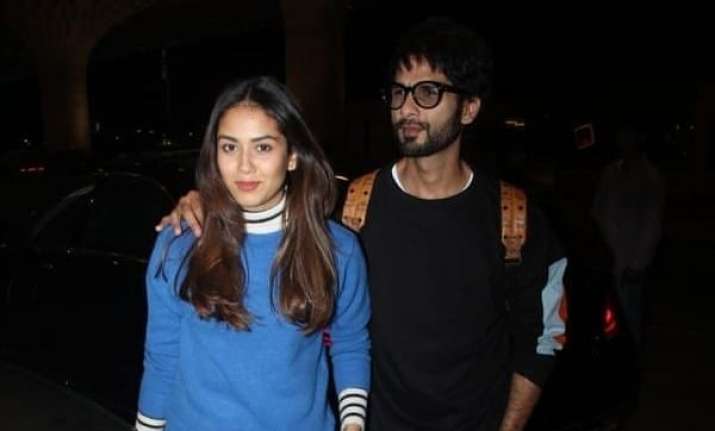 Shahid Kapoor and Mira Rajput spotted at the airport while