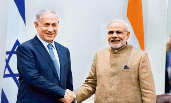 Prime Minister Narendra Modi with Israeli Prime Minister