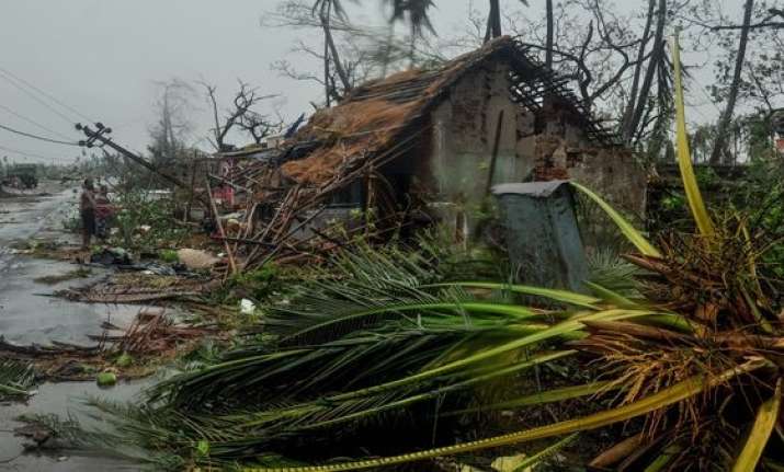Destruction caused by cyclone Fani in Puri district of