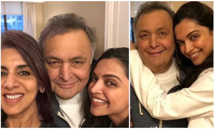 Pics: When Deepika Padukone visited Rishi Kapoor and Neetu
