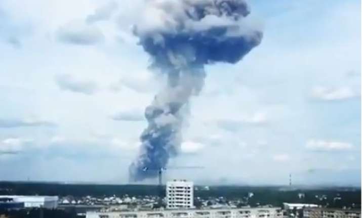 Mushroom Cloud covers Russia's Hollywood as 19 reported