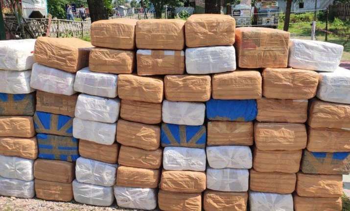 Assam Police finds 590 kgs of marijuana, grabbed netizens