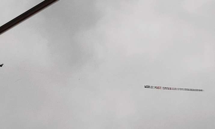 Another embarrassment for ICC, this time plane flies over