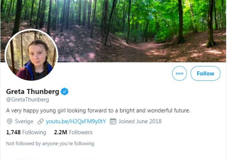 A very happy young girl...': Greta changes Twitter Bio after Trump's remark | World – India TV