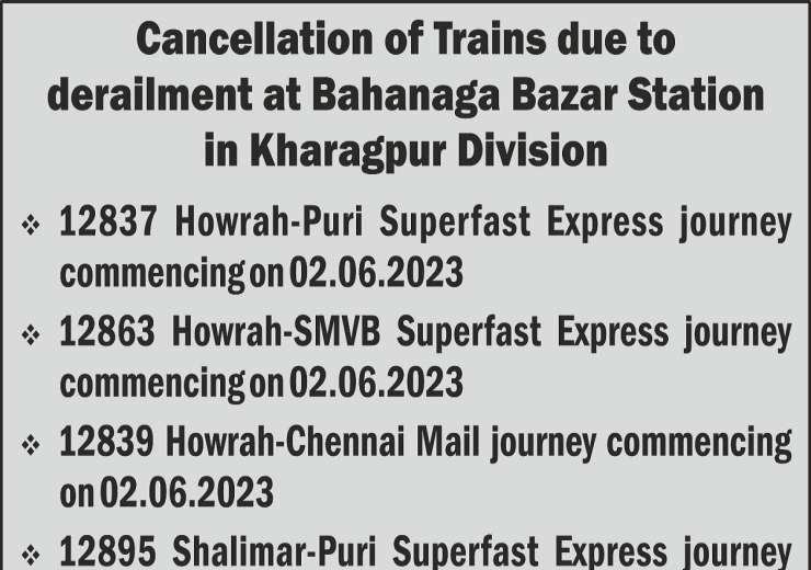 List of canceled trains - India Tv