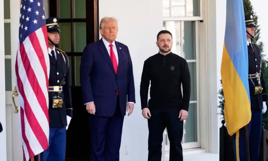 President Donald Trump welcomed Ukraine President Volodymyr