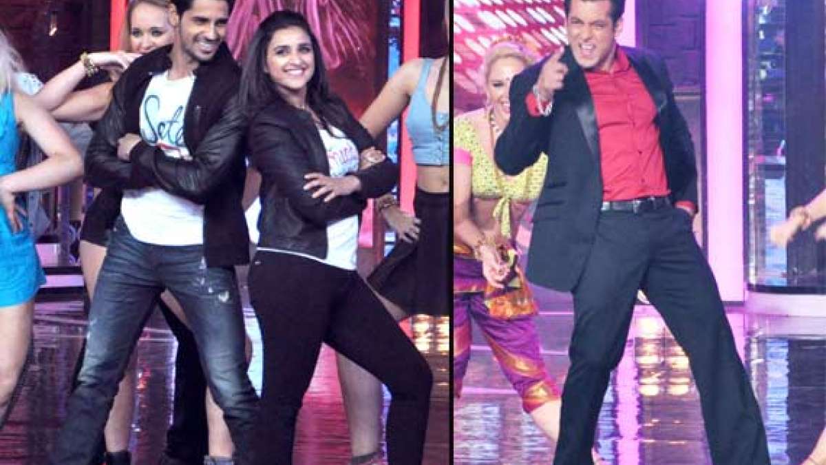 Bigg Boss 7: Parineeti-Sidharth shake a leg with Salman Khan (view pics ...
