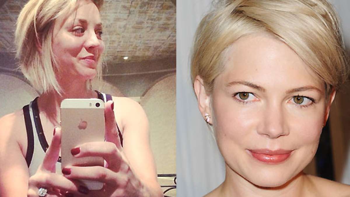 Kaley Cuoco's bob haircut inspired by actress Michelle Williams