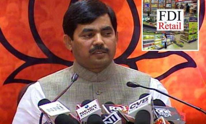 fdi in retail under foreign pressure bjp