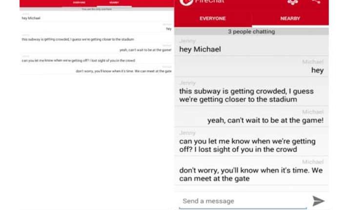 firechat for android launched lets users chat without a