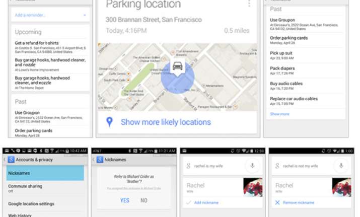 google now update lets you know where you parked your car