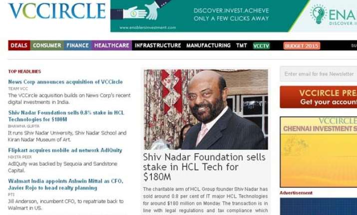 news corp buys indian media firm vccircle