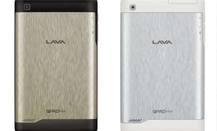lava launches qpad r704 voice calling tablet at rs 8 499