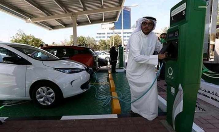 dubai firm unveils electric car charging stations