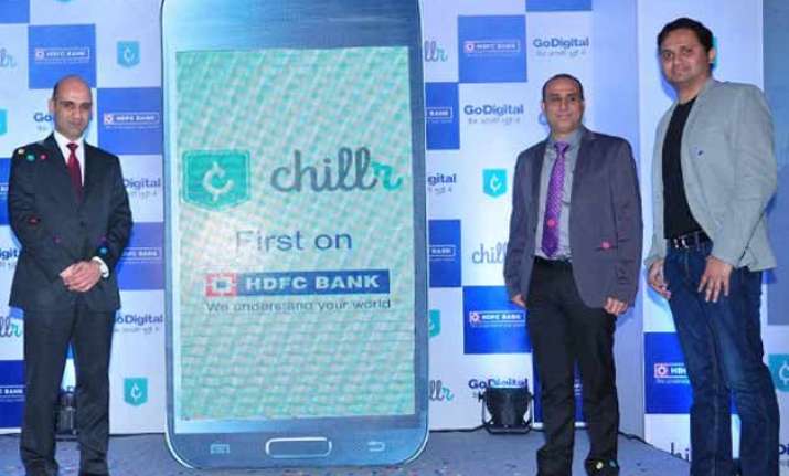 hdfc bank launches chillr money transfer app for android