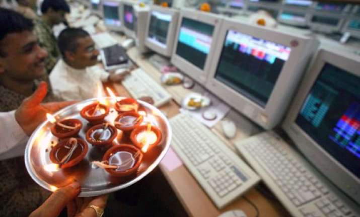 indian equities markets start new year samavat 2071 on