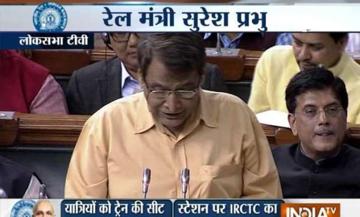 prabhu proposes lowest operating ratio for railways in 9