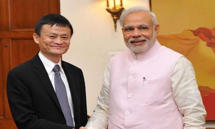alibaba will help small business jack ma tells modi