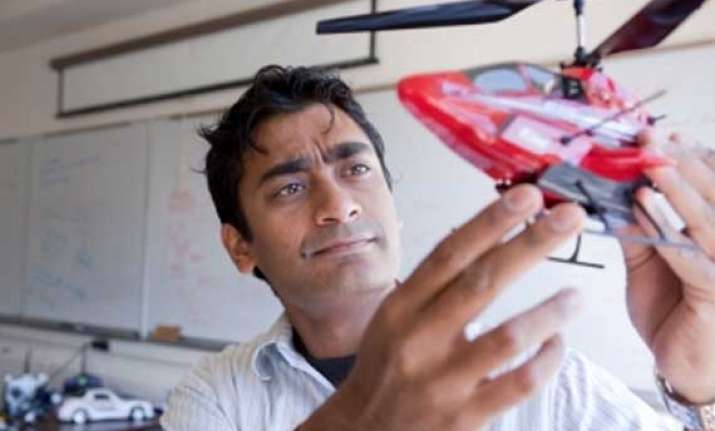 indian american designs smart flying robot to help in