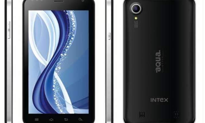 intex aqua style with 5.8 inch display launched for rs 11