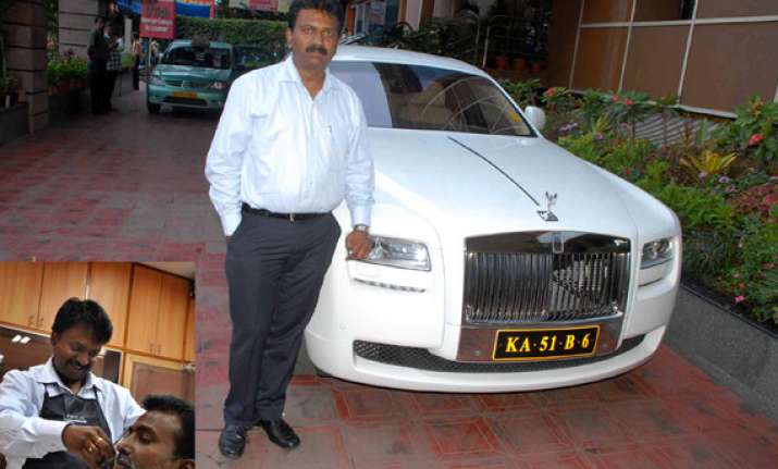 Image result for Ramesh Babu Barber who owns a Rolls Royce