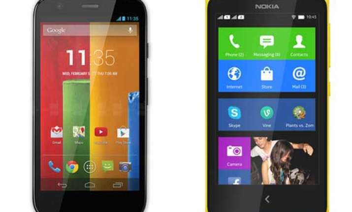 moto g vs nokia x a comparison