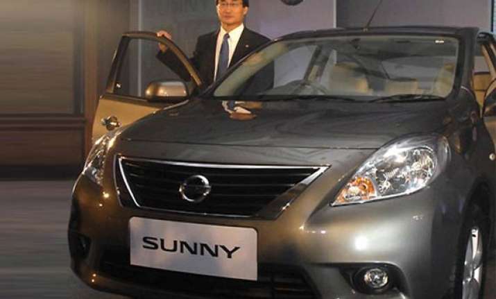 nissan india unveils sunny sedan