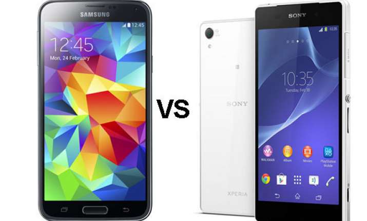 samsung galaxy s5 vs sony xperia z2 a comparison of specs