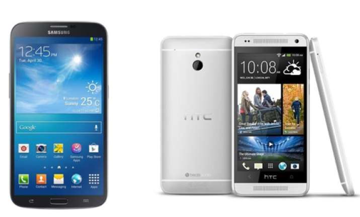 samsung galaxy mega 6.3 htc one mini make their us debuts